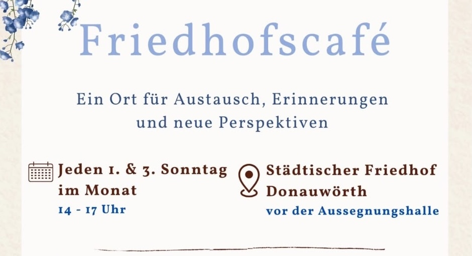 Das Friedhofscafé lädt zu Begegnung und Austausch ein